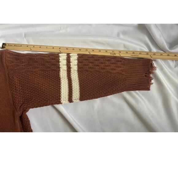 Gilded Intent Distressed Cable Knit Cardigan – Women’s Medium – Like New - Picture 7 of 7